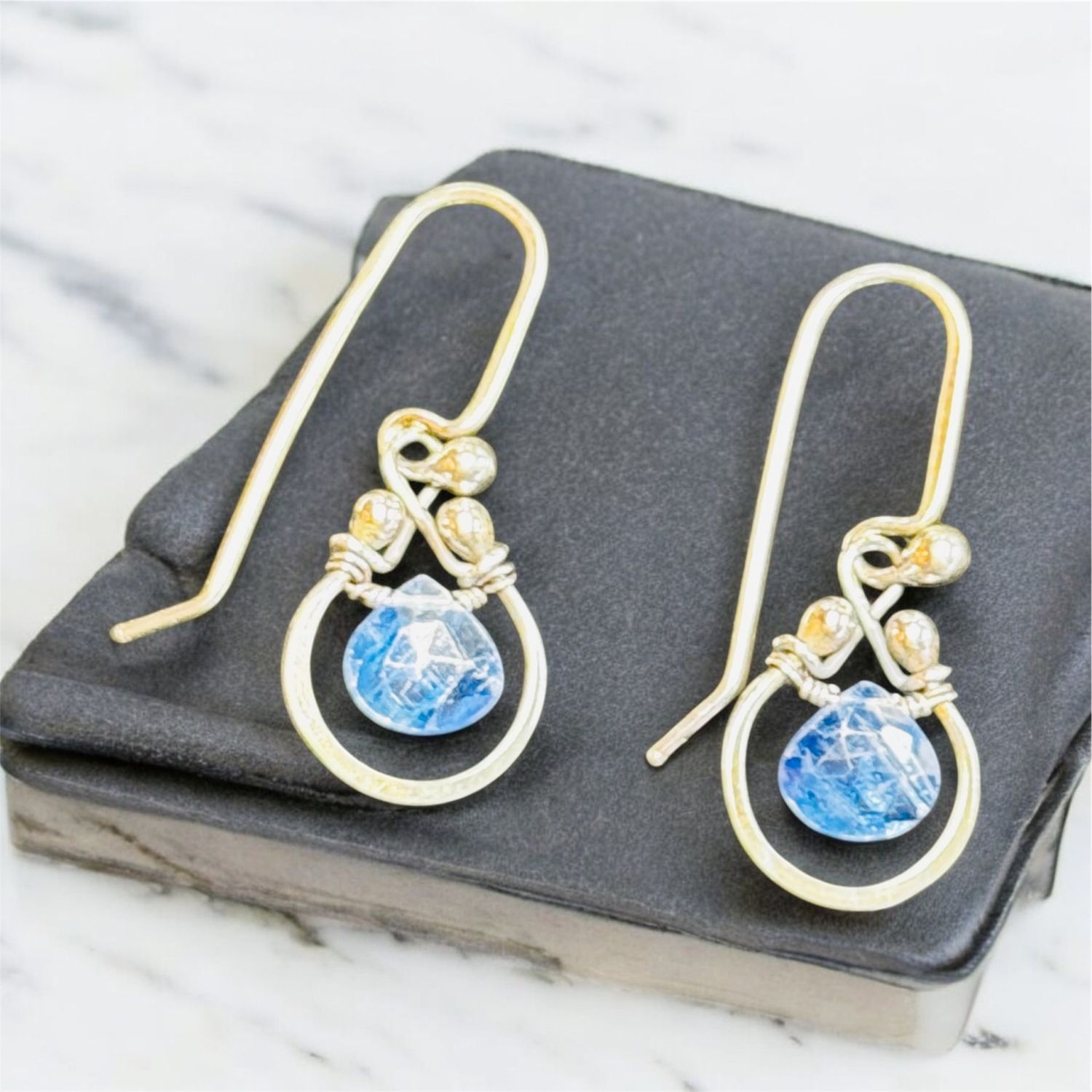Zuzko Earrings Horseshoe Kyanite