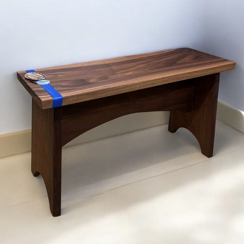 DWHandmade Walnut Wood Bench 1