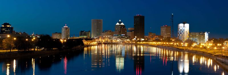 Wallace Blue City Framed Print