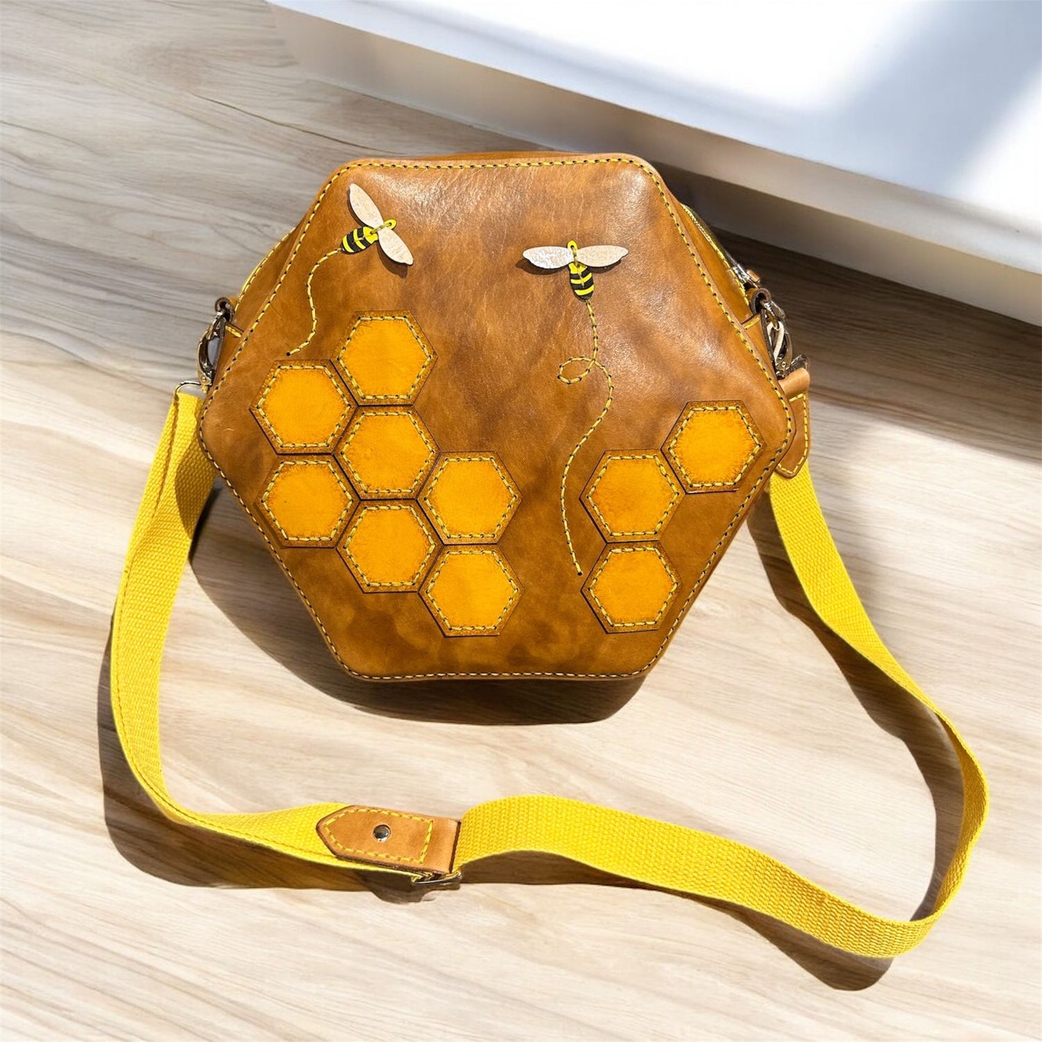 Penrod Leather Bee Bag