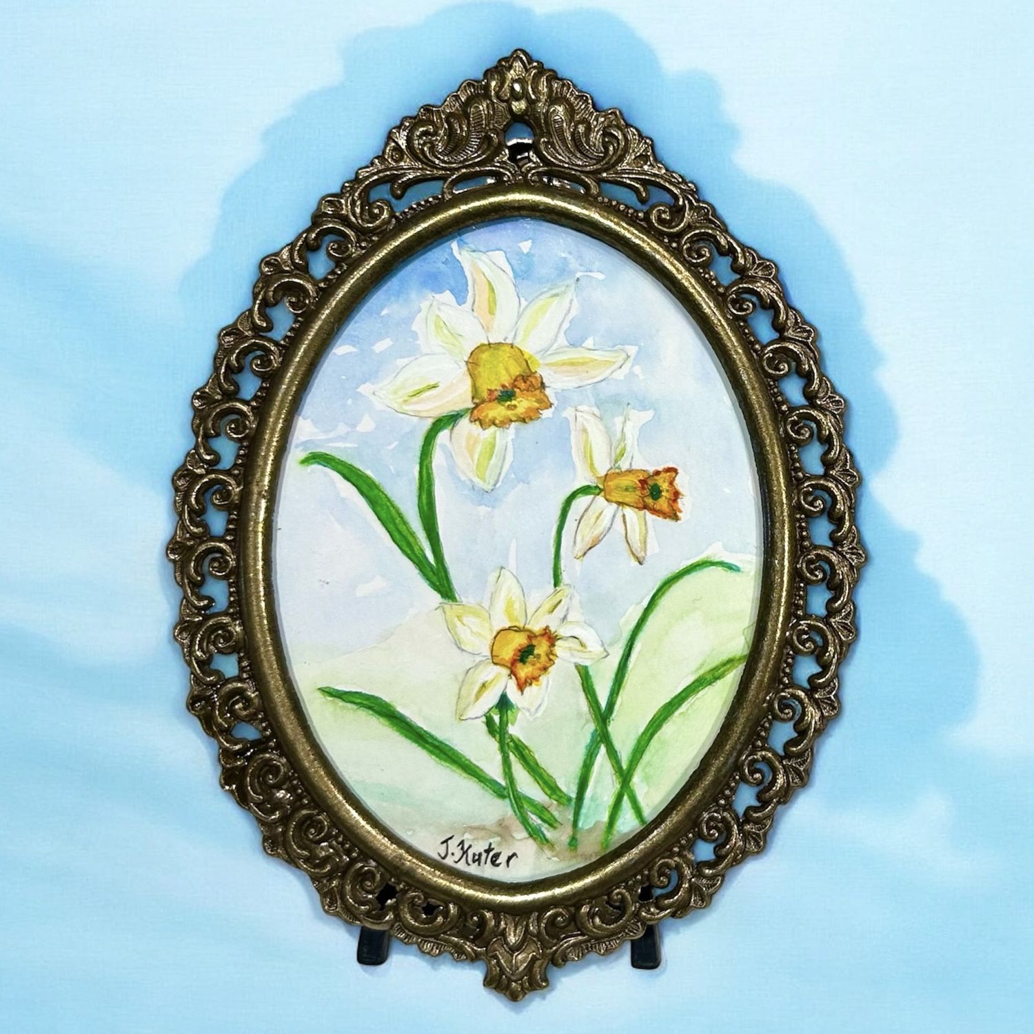Kuter &quot;Spring Daffodils&quot; 3.5 X 4.75 Oval
