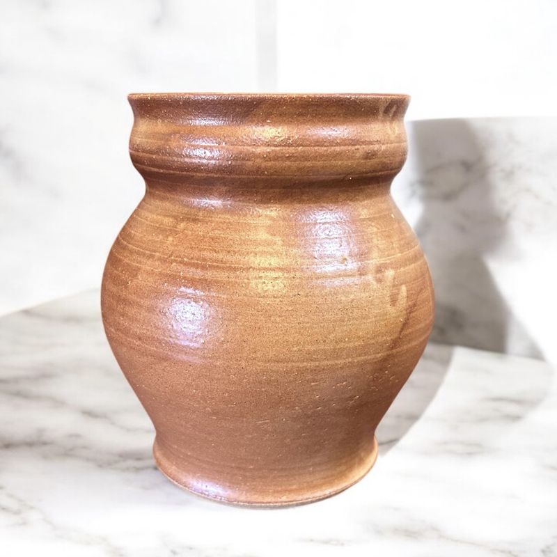 Okechukwu Vase Large Round Tan