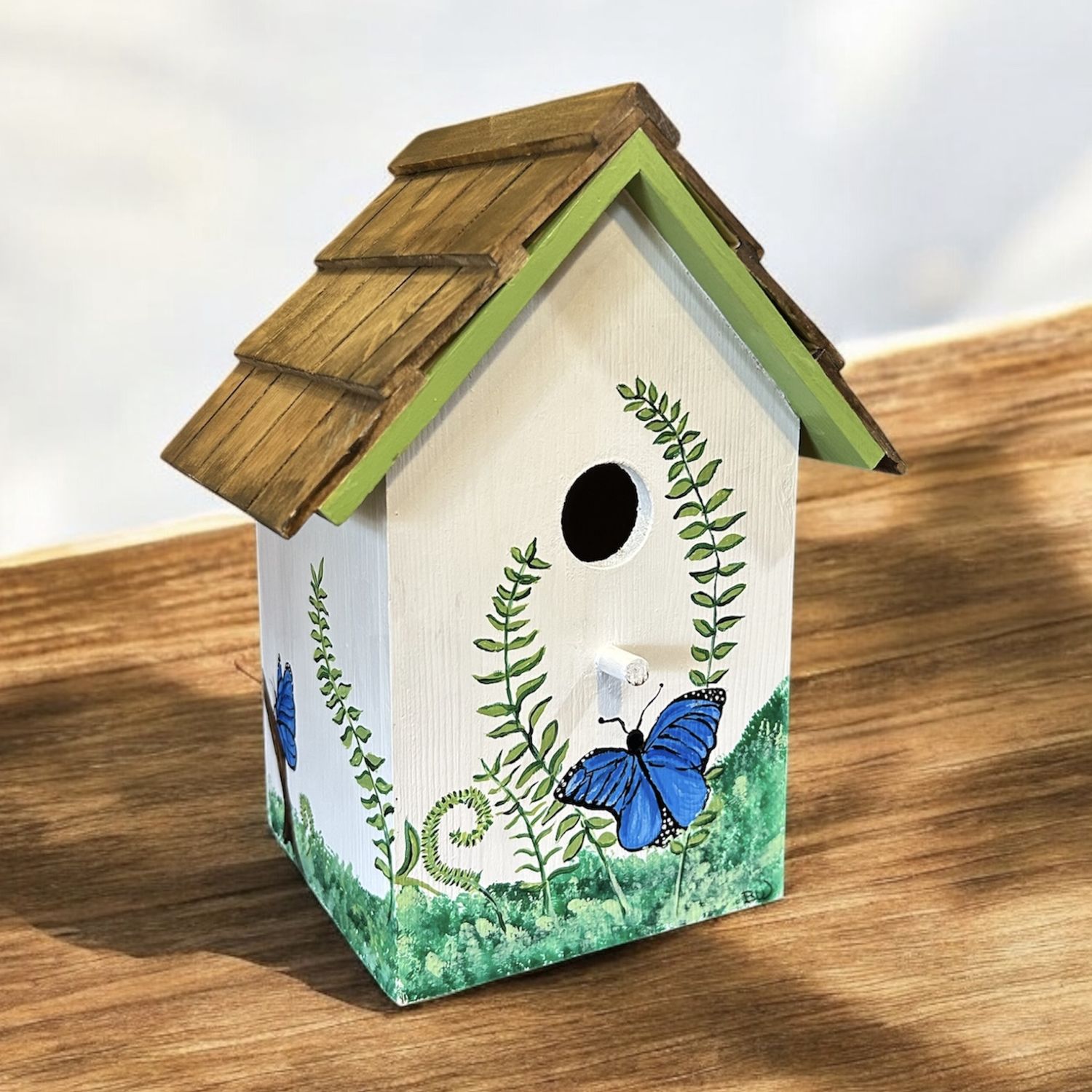 Wilson Birdhouse Blue Morpho Butterfly 2