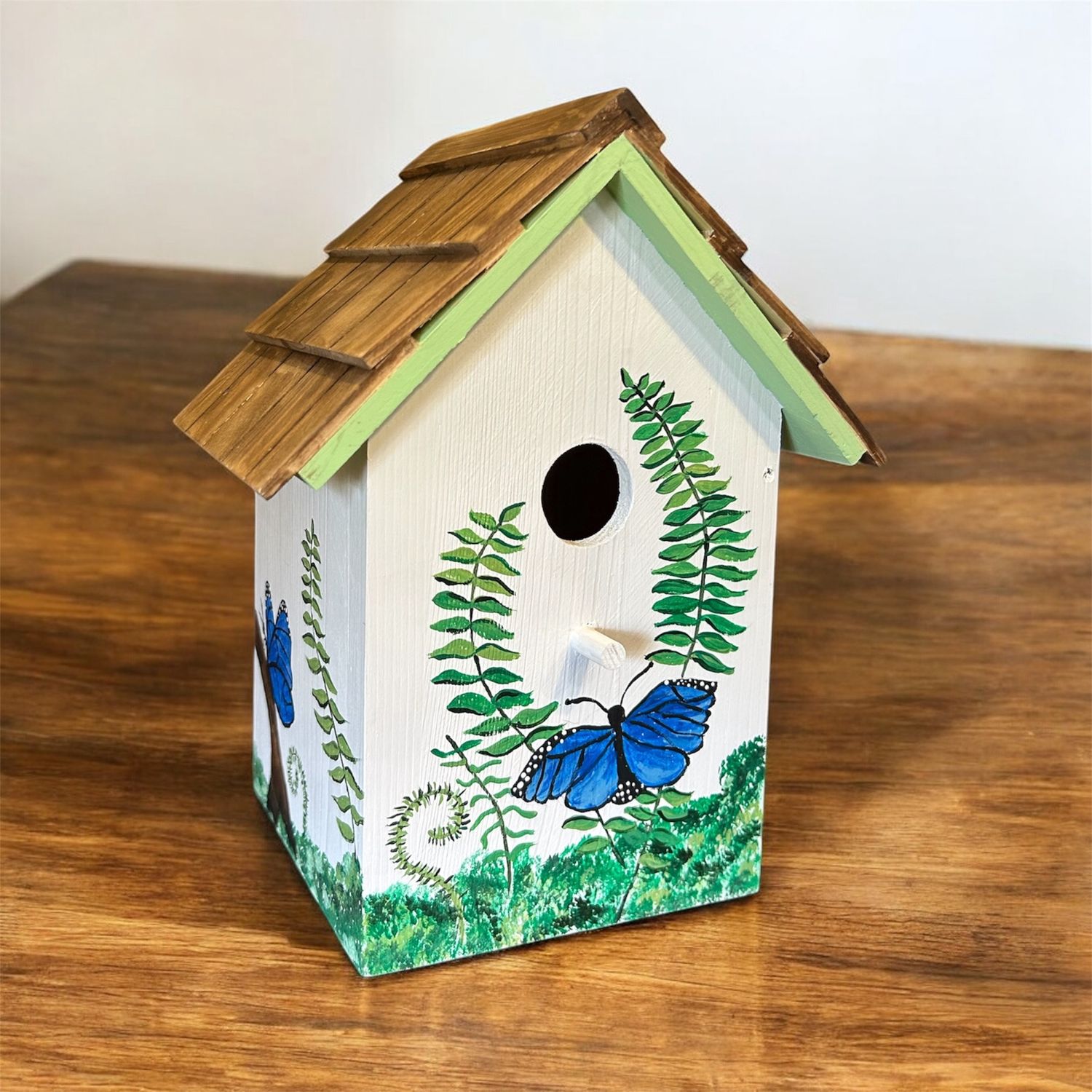 Wilson Birdhouse Blue Morpho Butterfly