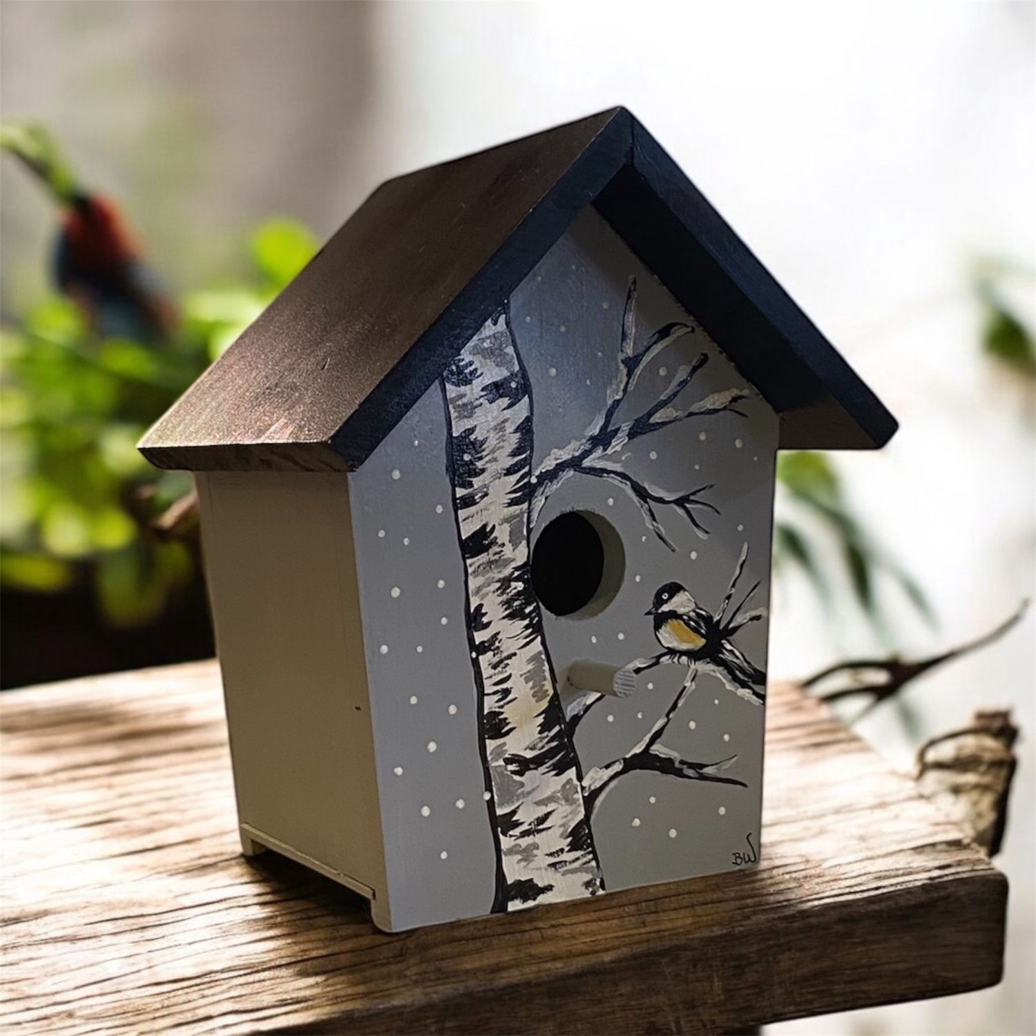 Wilson Birdhouse Chickadee in Winter