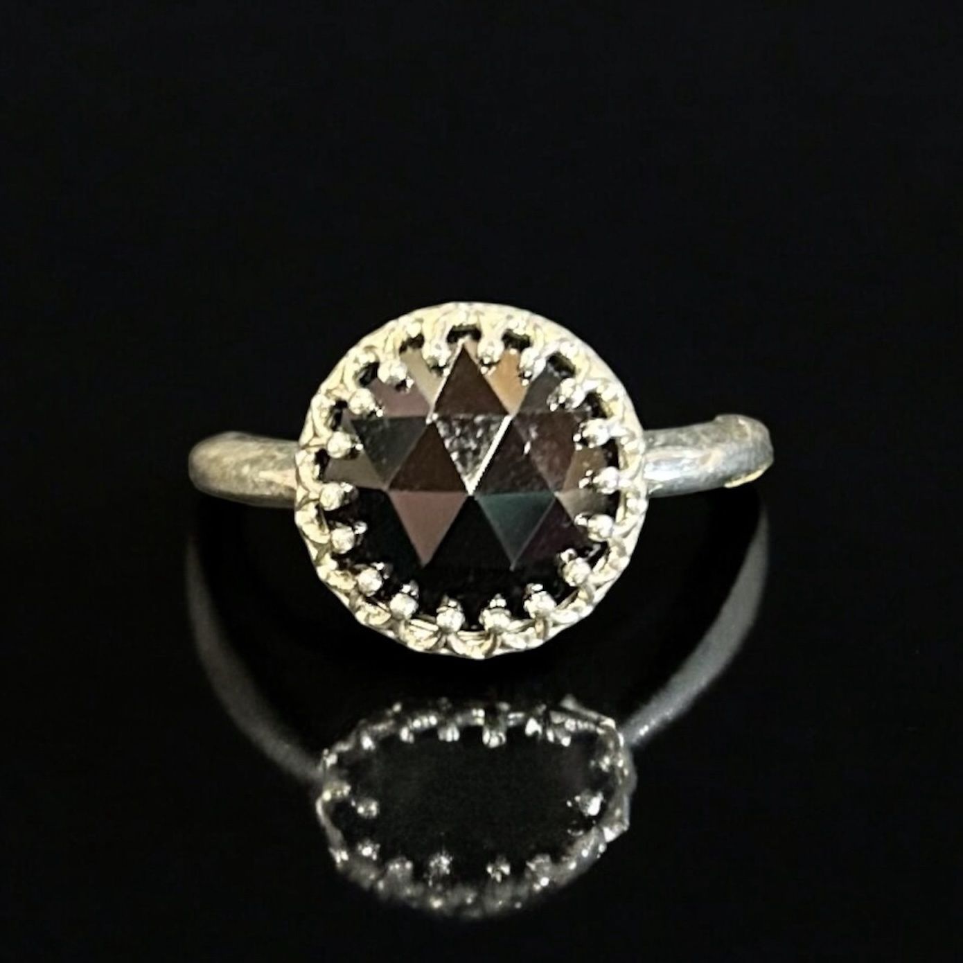 Sznajderman Black Spinel Ring #790