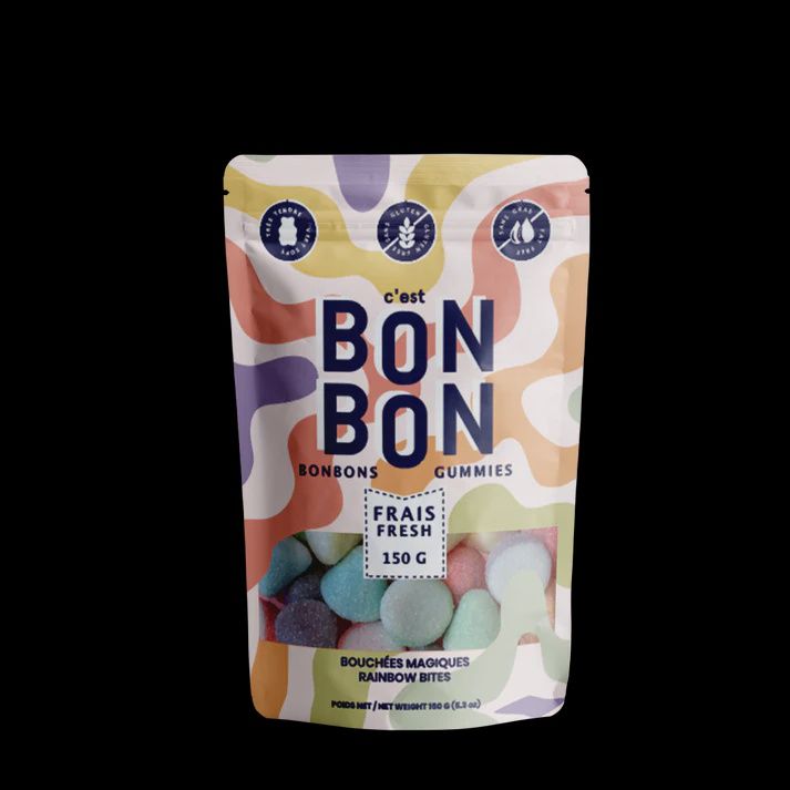 Bonbons Rainbow Bites Gummies Candy 5.3oz