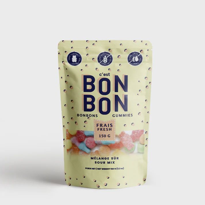 Bonbons Sour Mix Gummies Candy 5.3oz