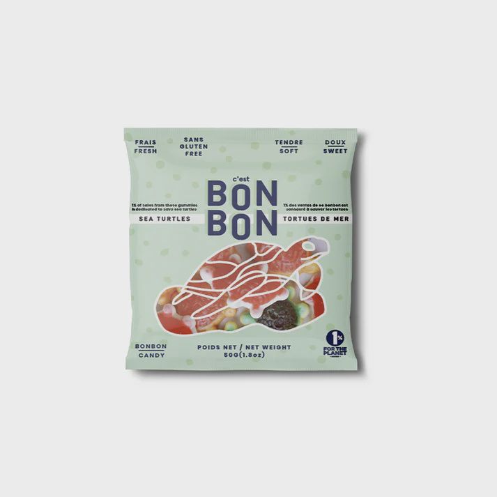 Bonbons Sea Turtle Gummies Candy 1.8 oz
