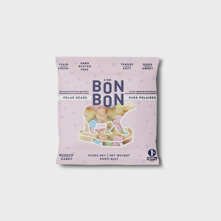 Bonbons Polar Bears Gummies Candy 1.8oz