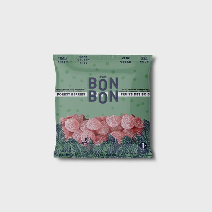 Bonbons Vegan Forrest Berries Gummies Candies 1.8oz