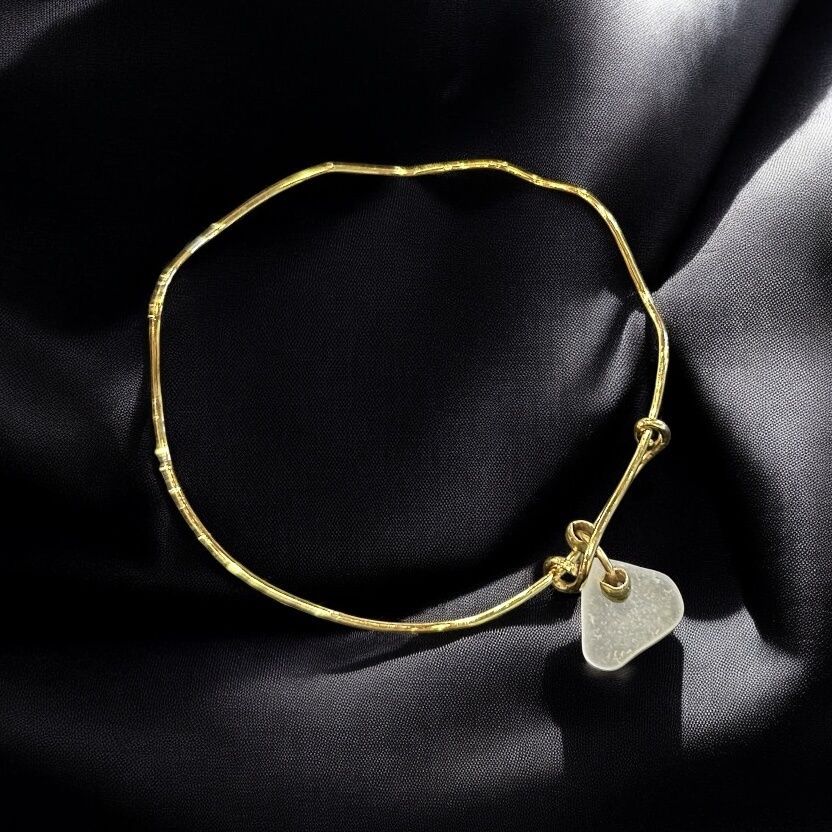 BQD Bracelet Adjustable Lake Waves Bangle Small