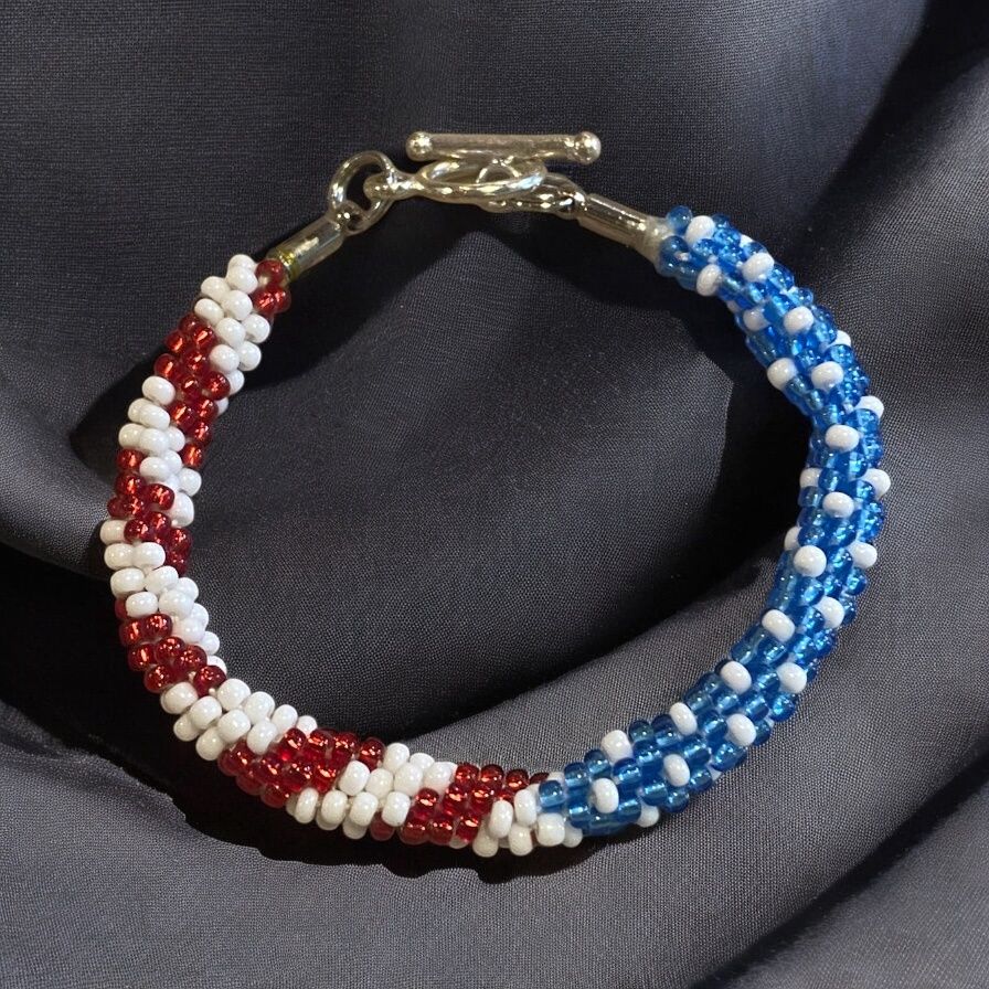 Boerman Kids Bracelet Kumihimo American Flag