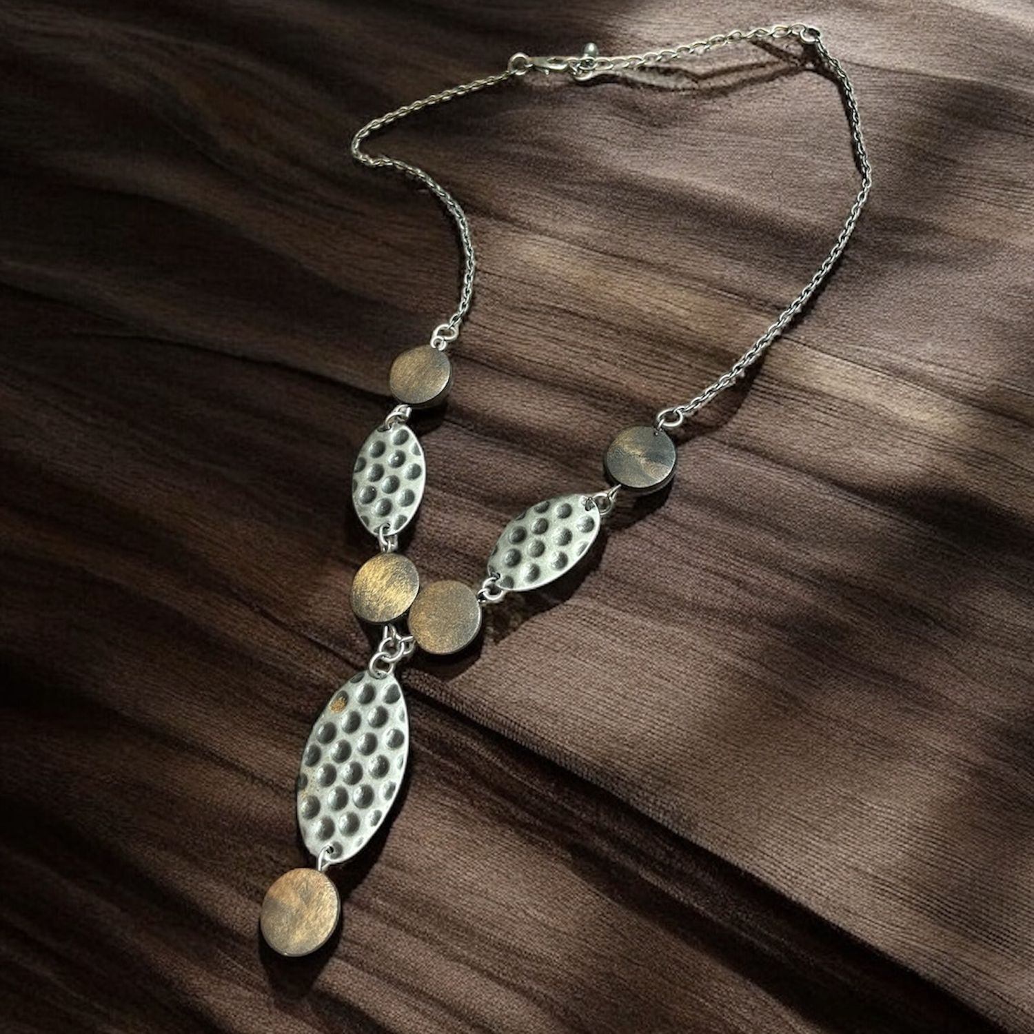 Nadeau Necklace Brass &amp; Wood