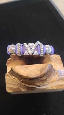 Whitney Bracelet Purple Aztec