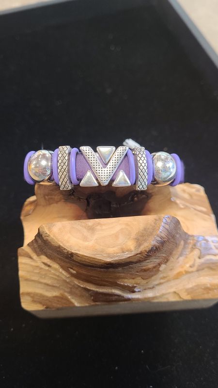 Whitney Bracelet Purple Aztec