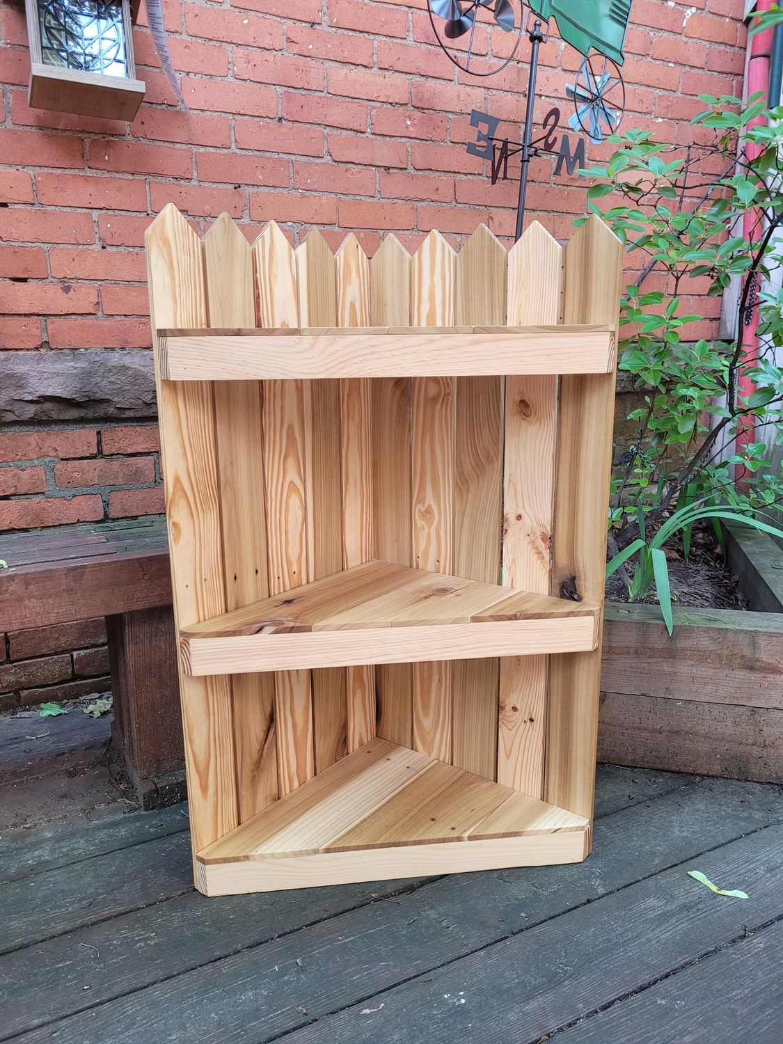 Kehlenbeck Corner Shelf or Corner Plant Stand