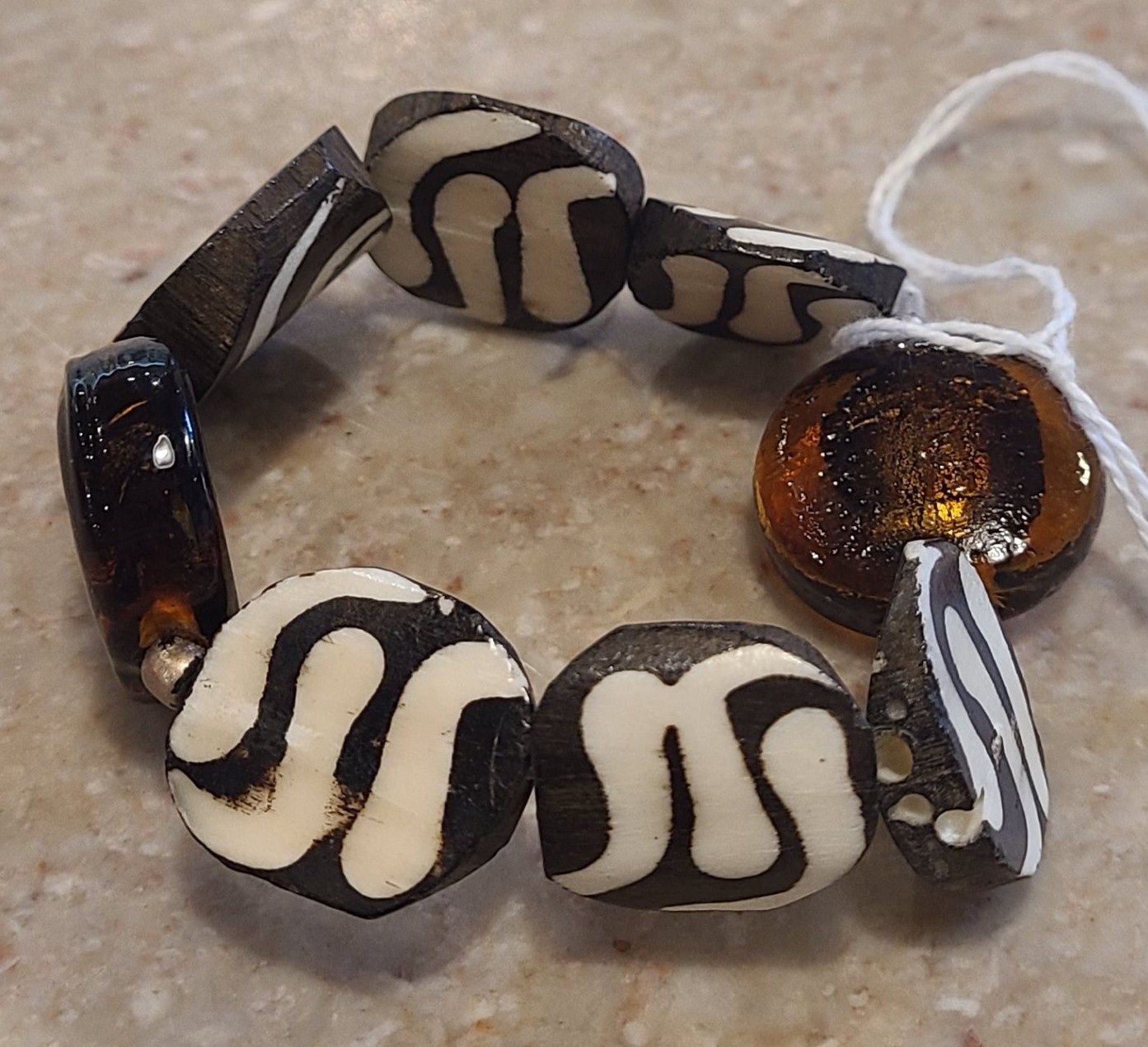 Gerber Stretch Bracelet Batik Glass