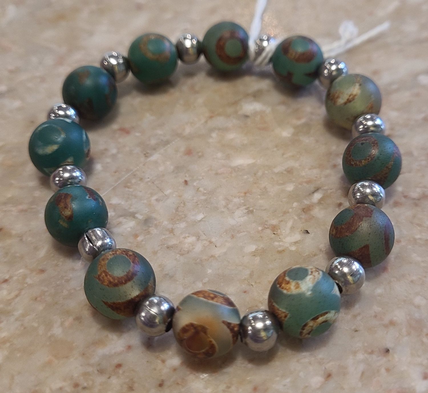 Gerber Stretch Bracelet Agate Beads
