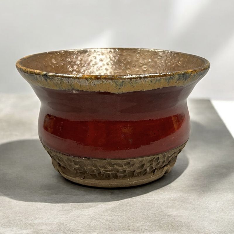 Humble Earth Large Planter Red