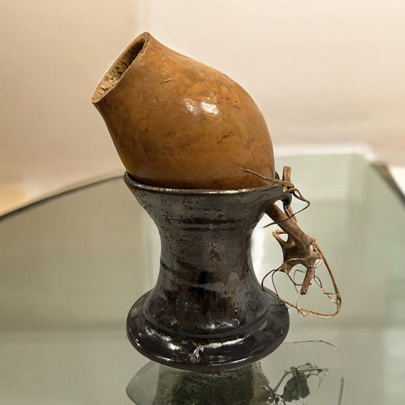 Humble Earth Ceramic and Gourd Vase I
