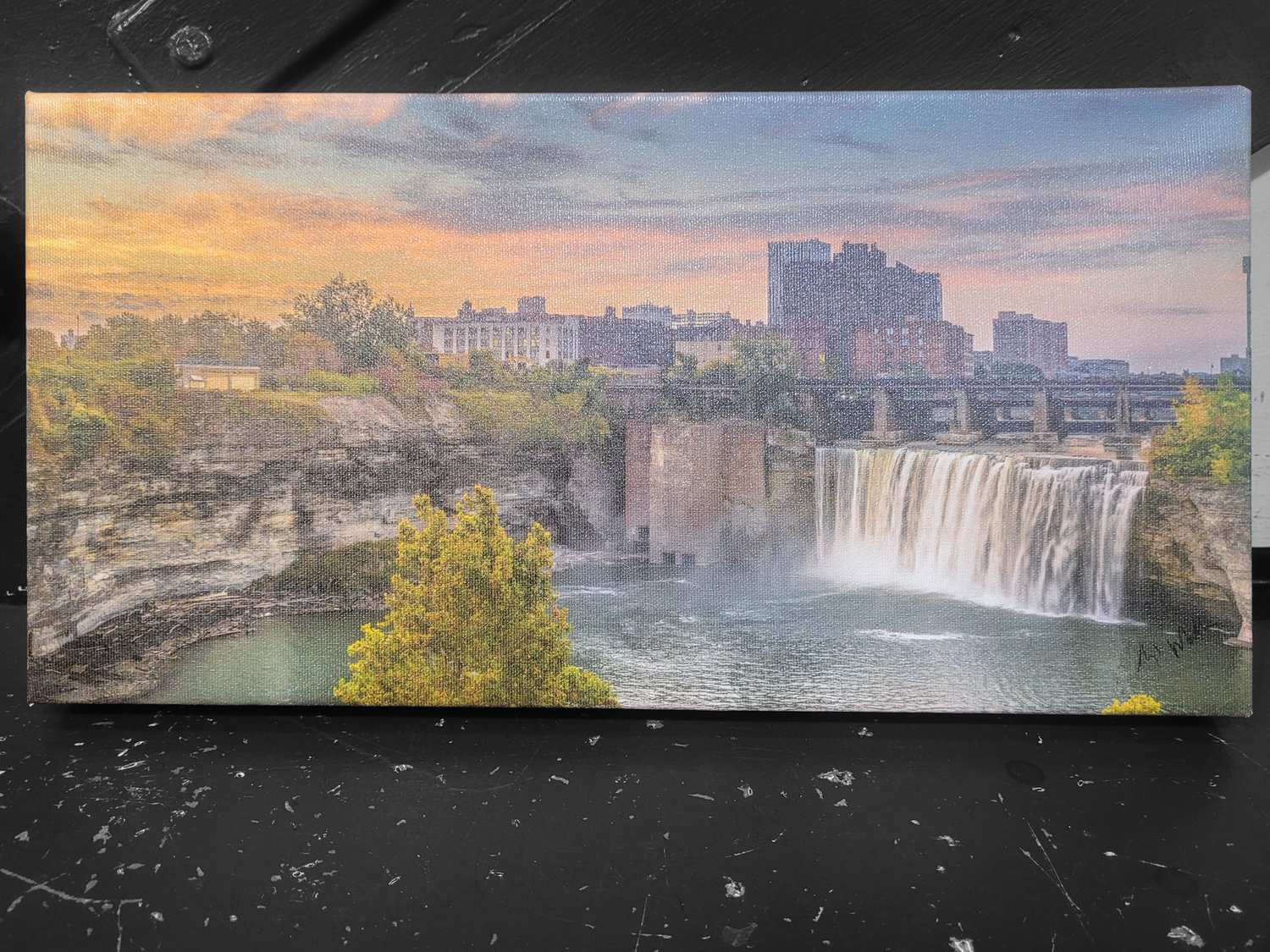Wallace Golden Falls Unframed
