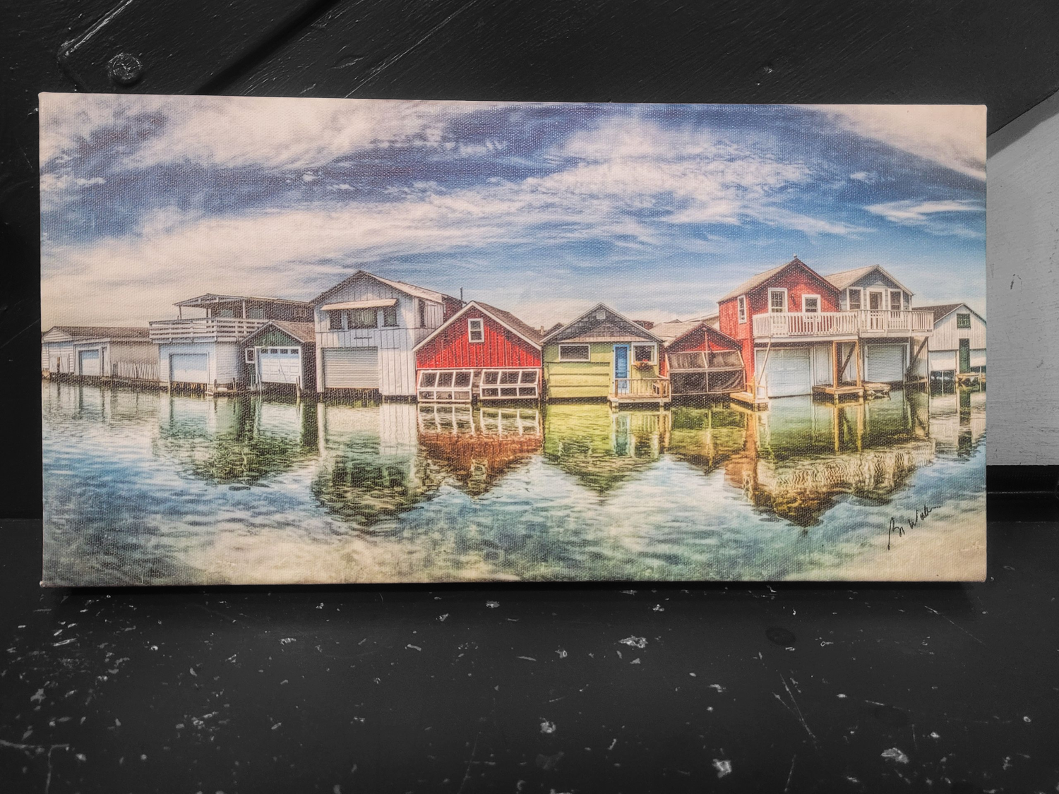 Wallace Boat Houses Unframed