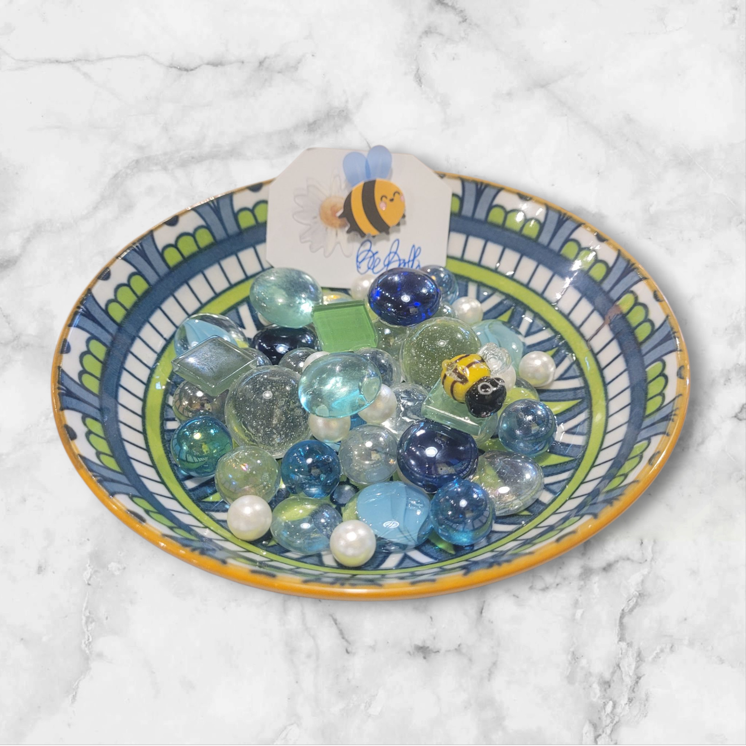 Stam Bee Bath Green/White/Blue