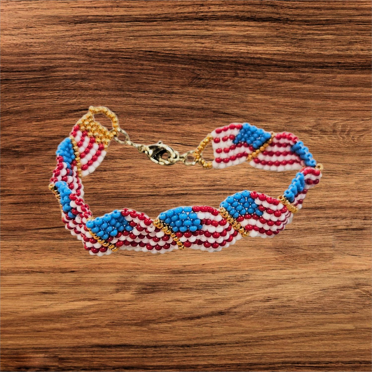 Boerman Bracelet Wavy American Flag