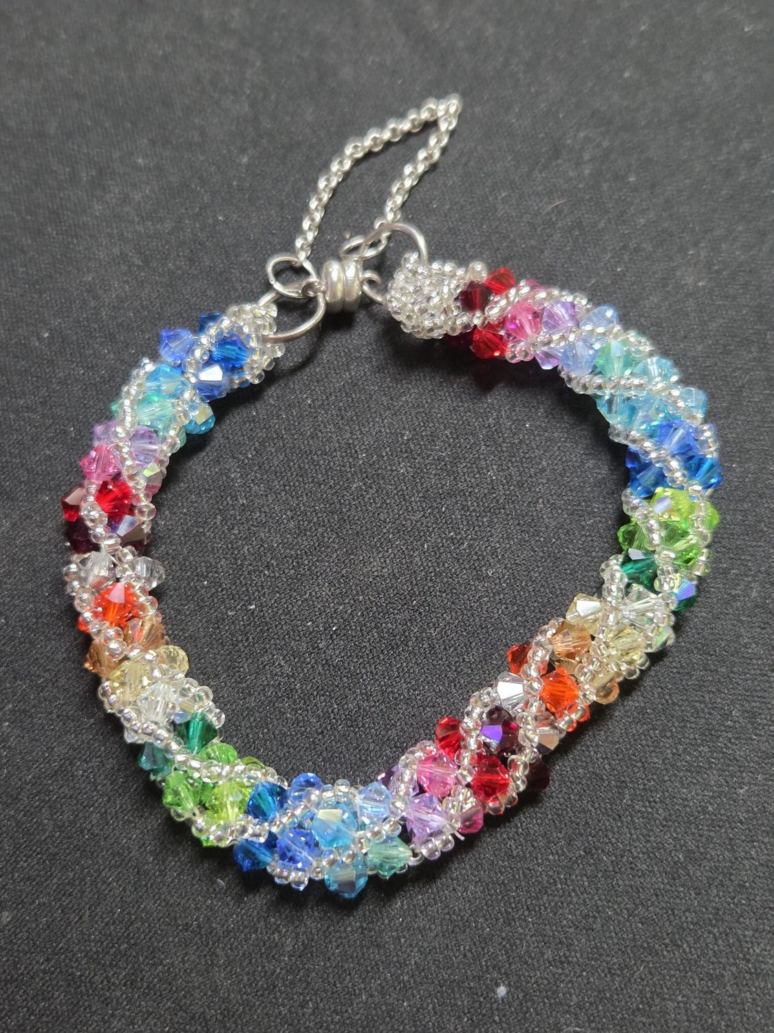 Boerman Bracelet Russian Spiral Rainbow Crystals