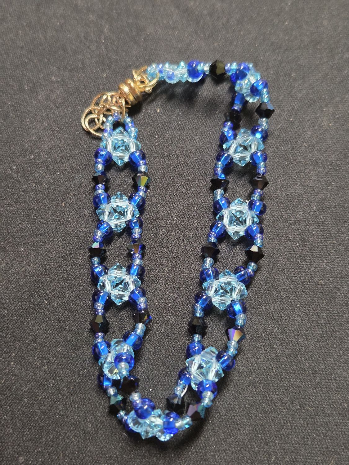 Boerman Bracelet Light &amp; Dark Blue Crystals