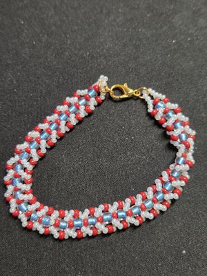 Boerman Bracelet Tennis Style Red, White &amp; Blue