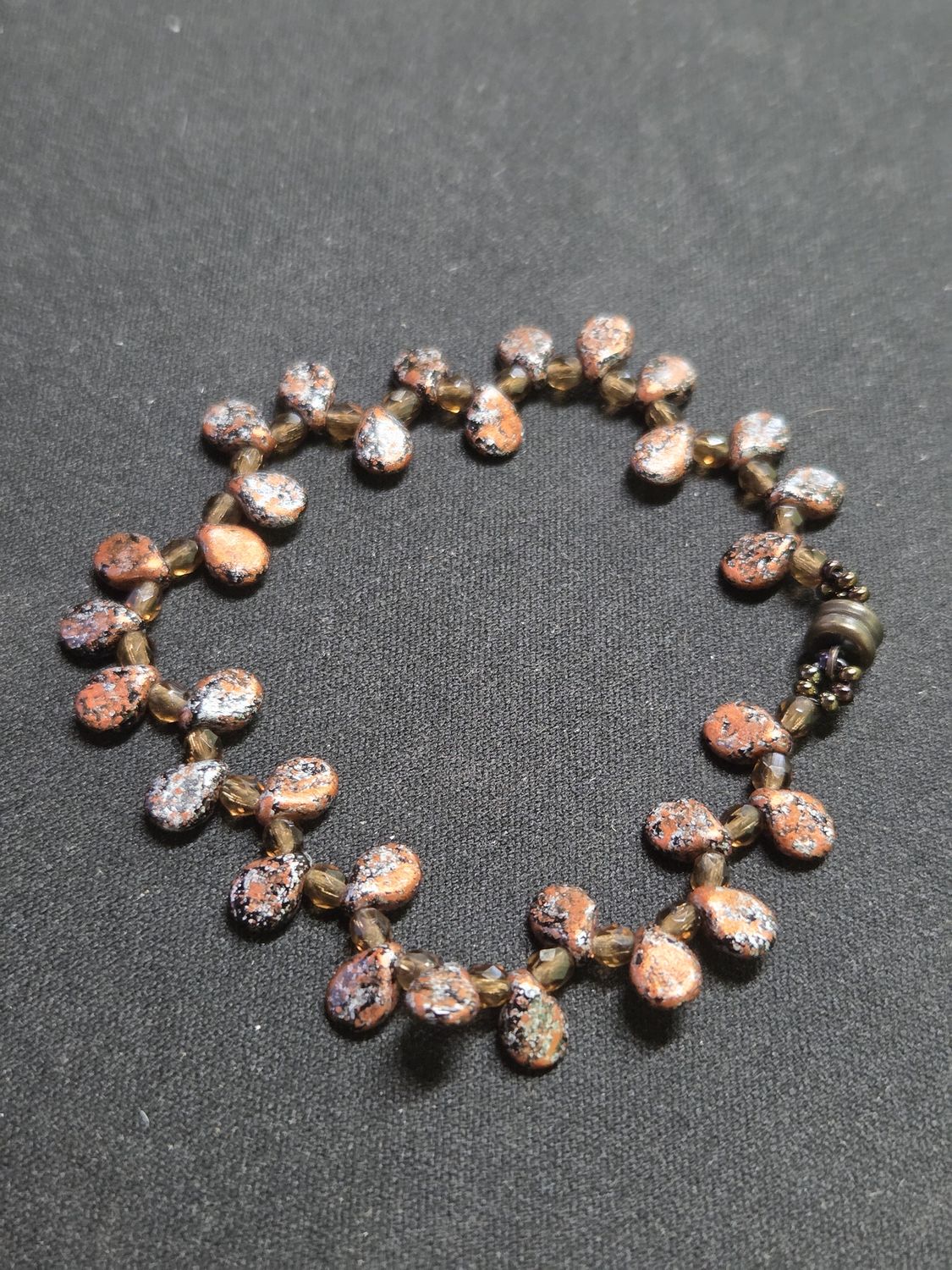 Boerman Bracelet Copper Black Silver Pips