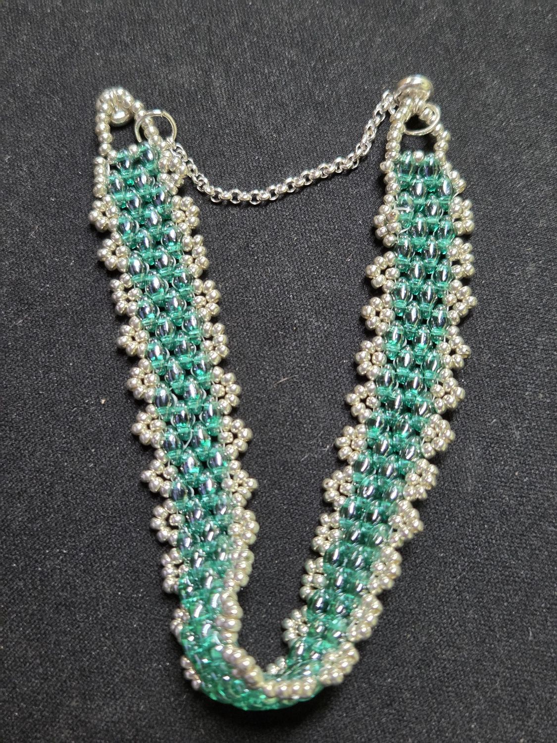 Boerman Bracelet Guacamole Style in Shinny Green &amp; Silver