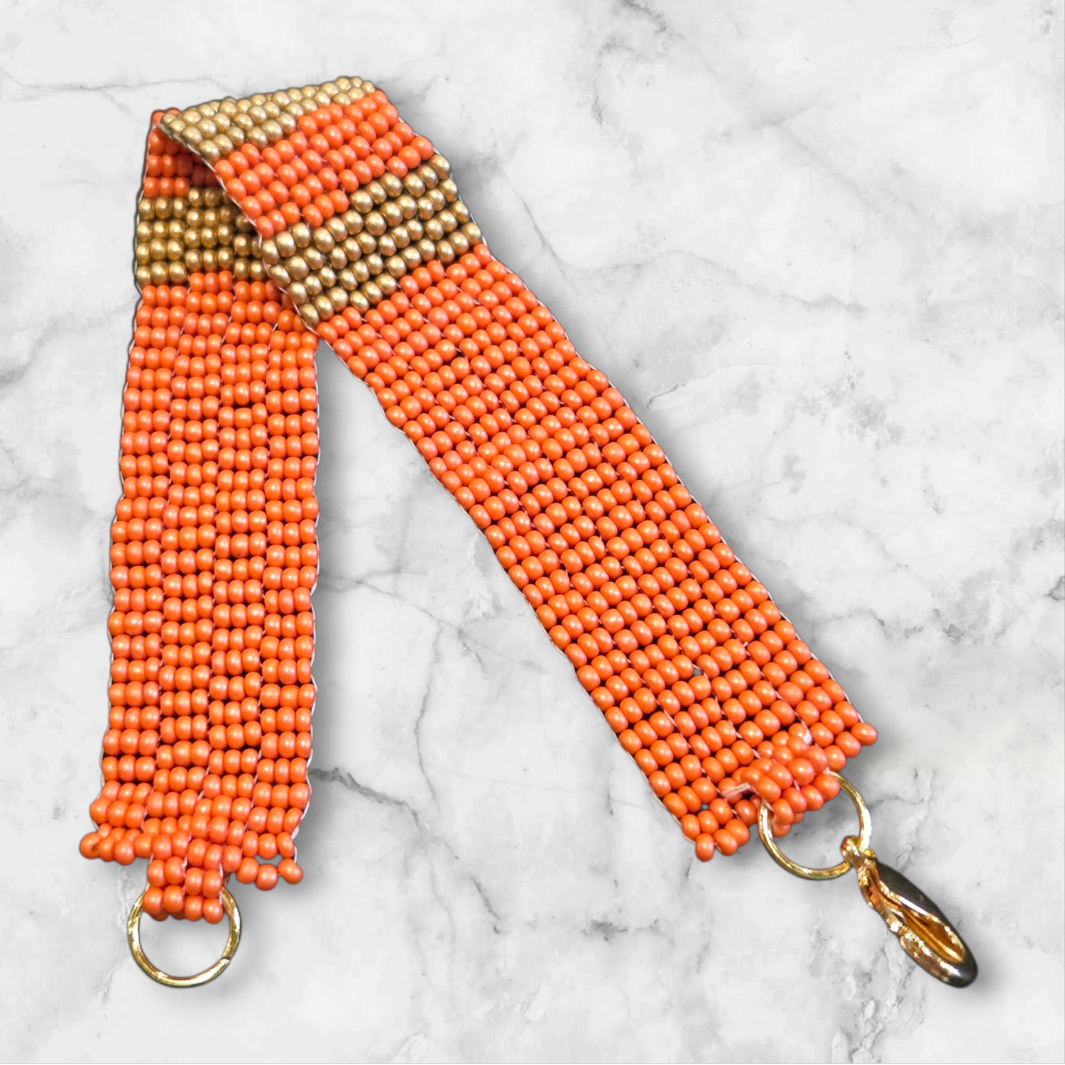 Boerman Bracelet Coral &amp; Gold