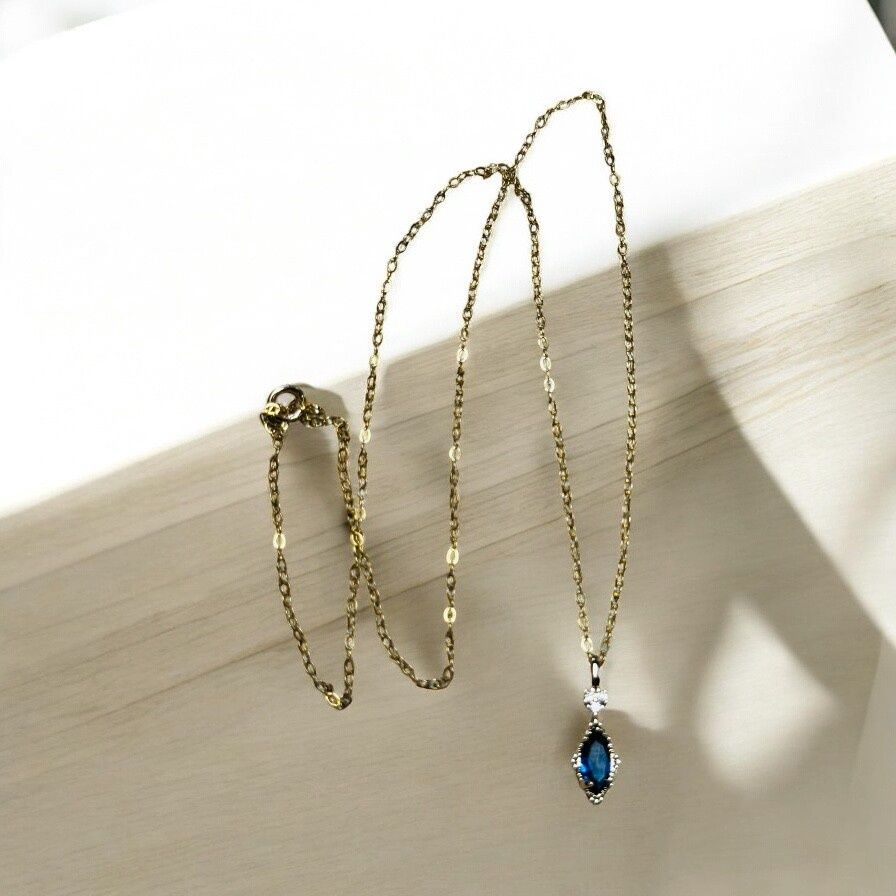 Kalli Necklace Blue And Crystal