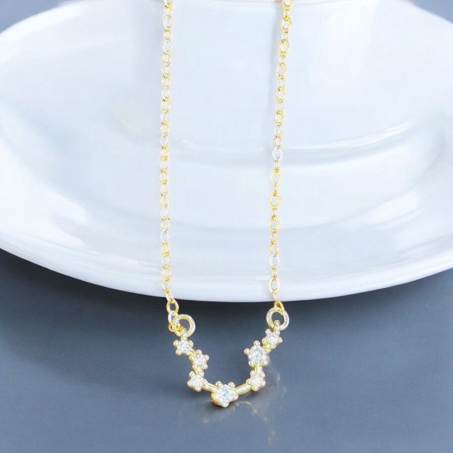 Kalli Necklace Gold Plated Aquarius