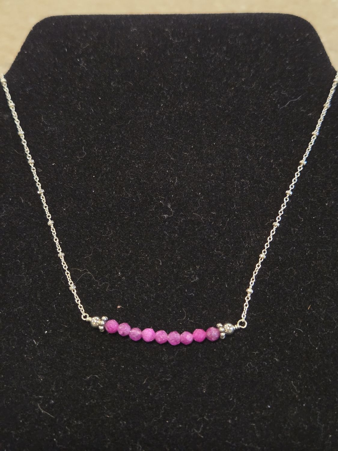 Estancia Necklace Ruby Bar Style