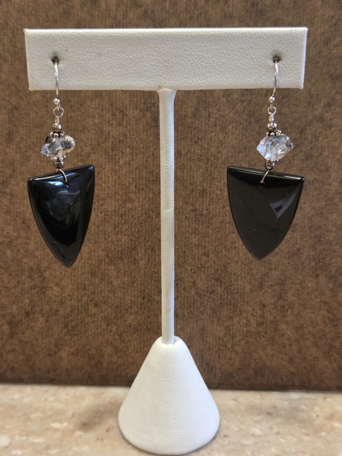 ESTANCIA EAR OBSIDIAN/HERKIMER