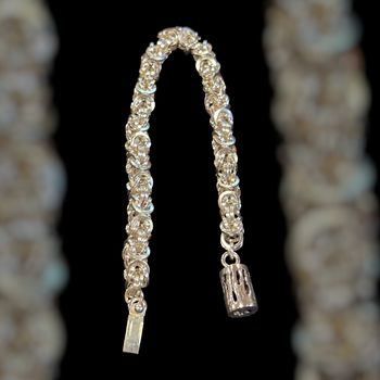 Whitney Bracelet Chain Maille Tube with Tube Clasp