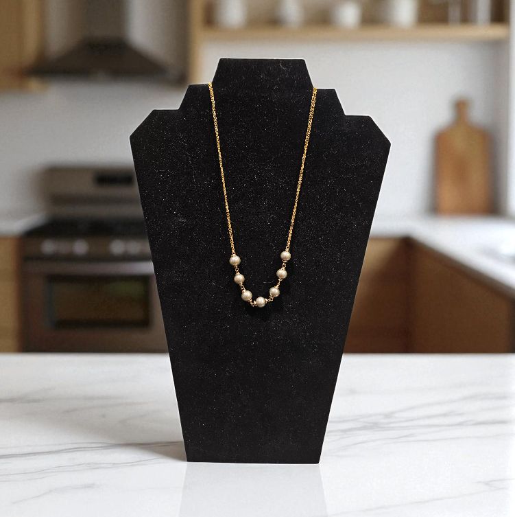 Robb Necklace Gray Pearl Rosary-Style