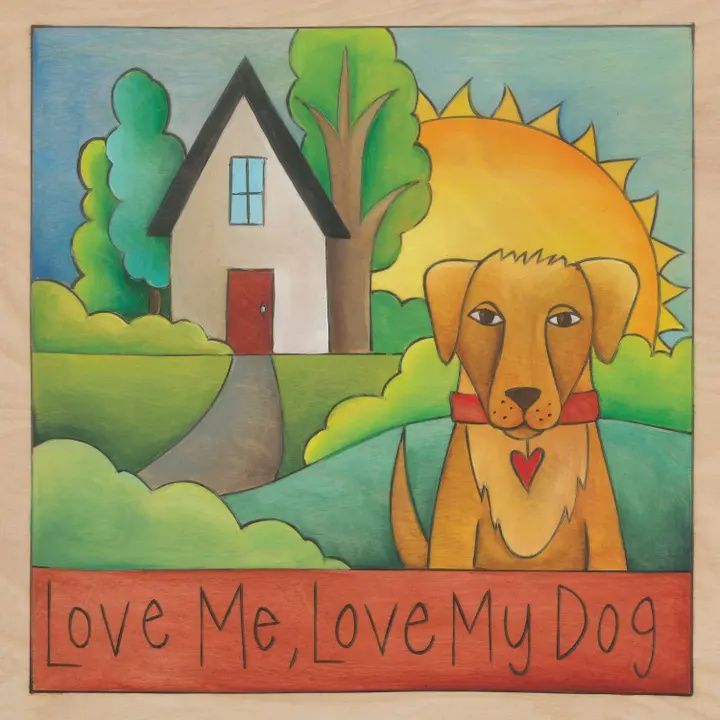 Sincerely Plaque &quot;Love is a Four-Legged Word&quot; 9x9