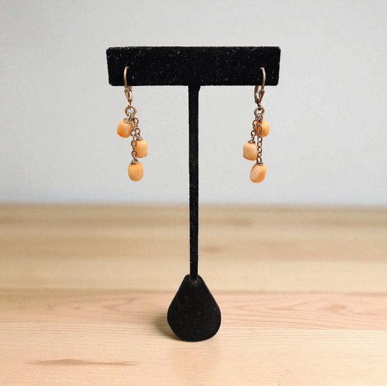 Robb Knotted Angel Coral Earrings