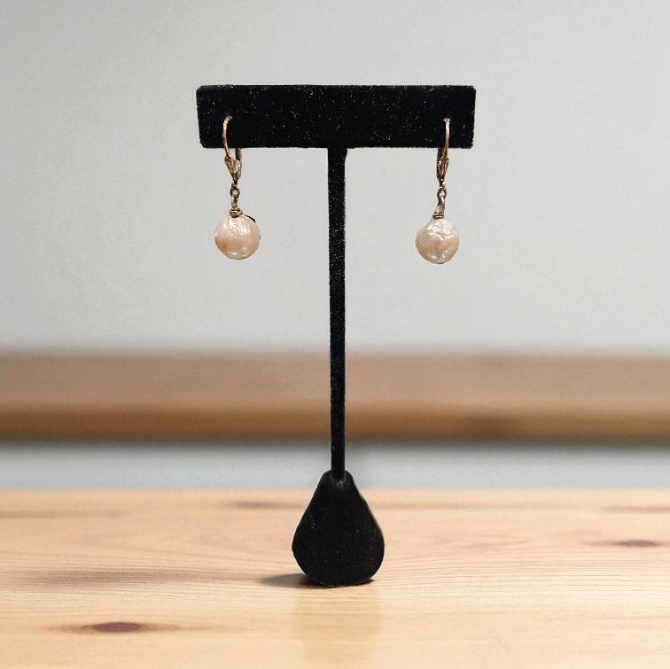 Robb Silver Freshwater Pearl Earrings