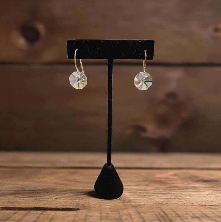 Robb Earrings Vintage AB Crystals