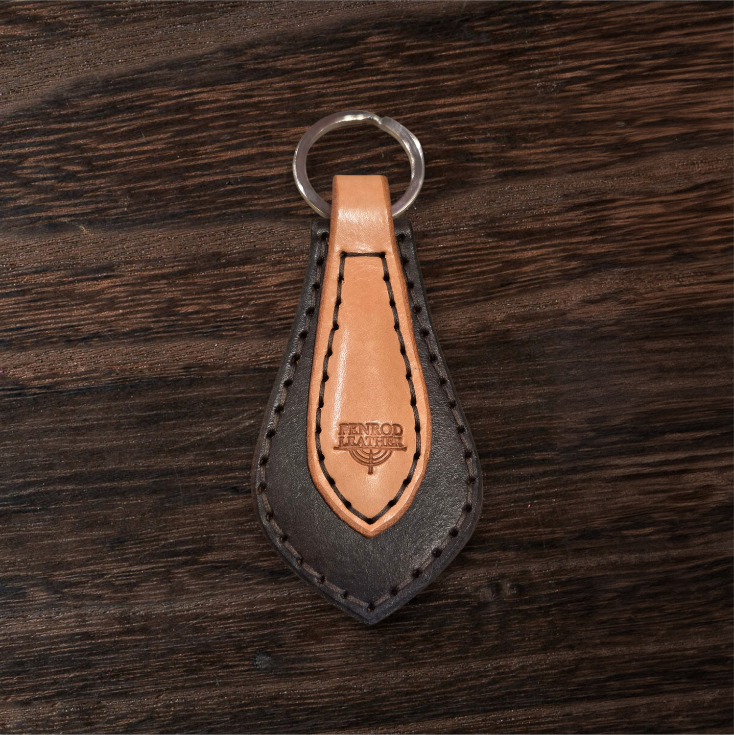 Penrod Leather Keychain Black