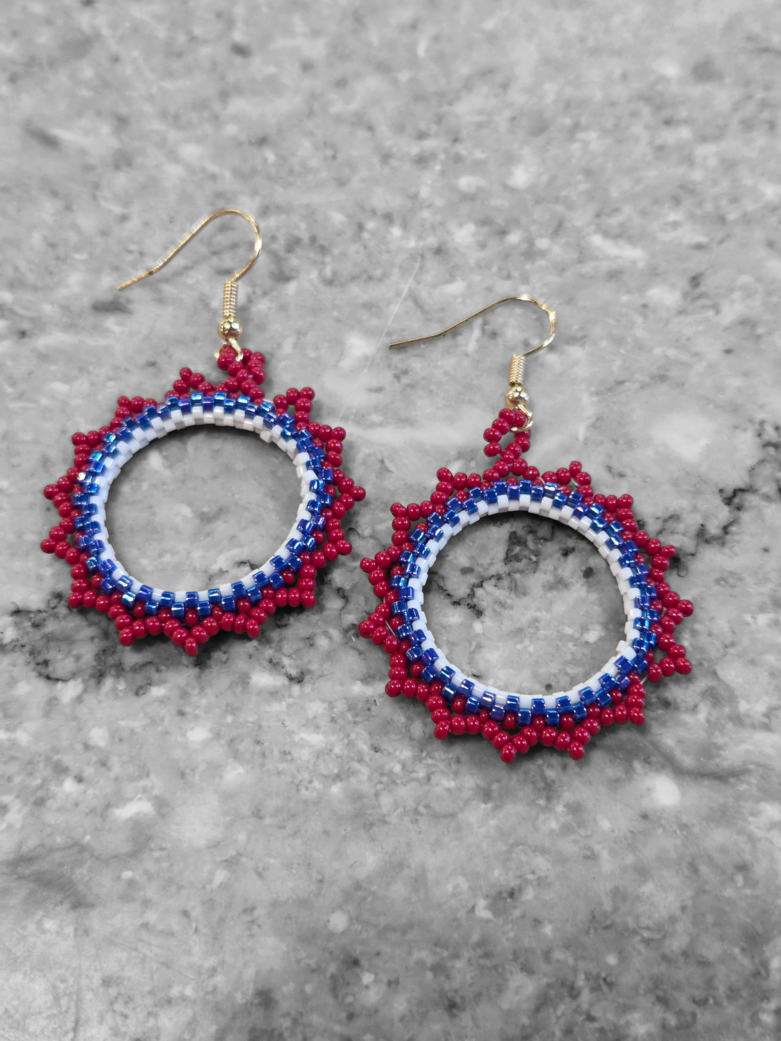 Boerman &quot;Shapes of Summer&quot; Red, White, and Blue Circles