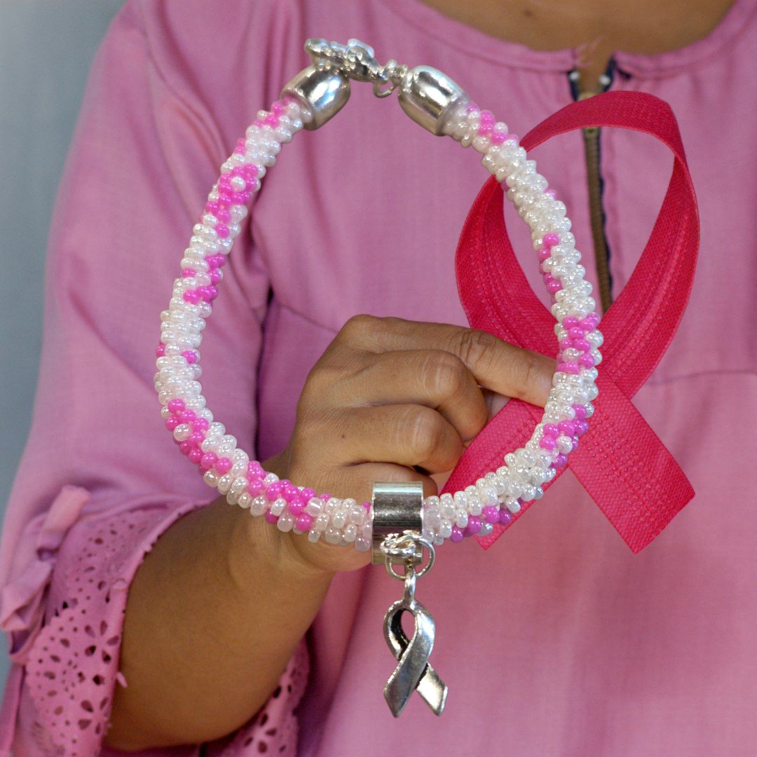 Boerman Bracelet Breat Cancer Tube with Charm