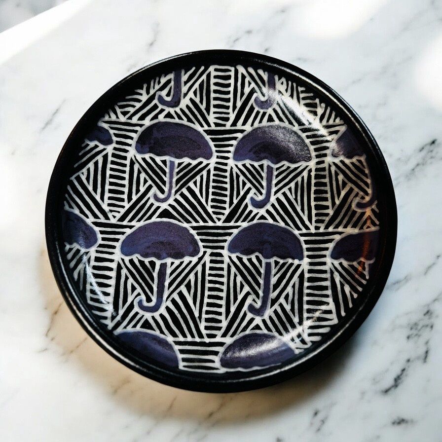 Okechukwu Platter Purple Umbrella