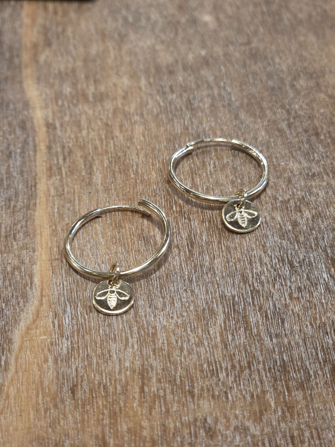 Steel Earrings Bumblebee Gold Filled